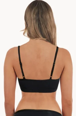 Bikini Tops^Love Luna Plain Crop Top BLACK