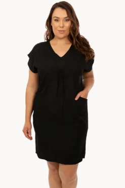 Dresses^Sundrenched Plain Cruiser Dress Black