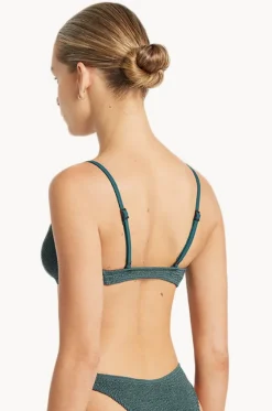 Bikini Tops^Bond-eye Plain Eco Ring Lissio Crop French blue