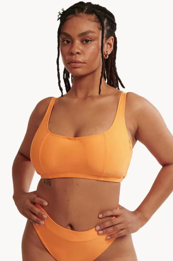 Bikini Tops^Raq Apparel Plain FF/G Cup Underwire Crop Marigold