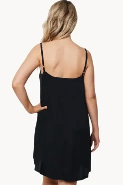 Dresses^Sundrenched Plain Folly Dress BLACK