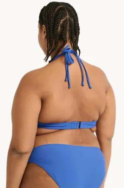 Bikini Tops^Raq Apparel Plain GG/H Cup Underwire Halter Cobalt