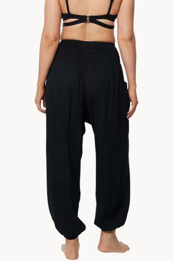 Pants^Sundrenched Plain Harem Pant Black