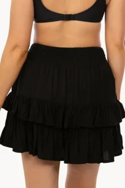 Skirts^Sundrenched Plain Havana Skirt Black