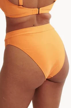 Bottoms^Raq Apparel Plain High Leg Brief Marigold