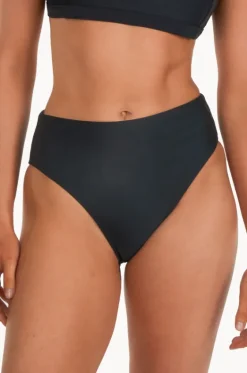 Bottoms^Base Swim Plain High Rise High Leg Pant BLACK