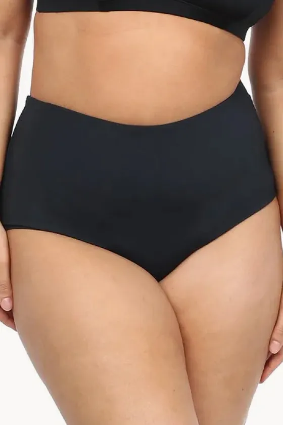 Bottoms^Base Swim Plain High Waisted Pant BLACK