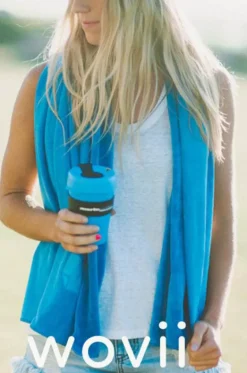 Sport Towels|Towels^Wovii Plain Jumbo Microfibre Towel Pipeline blue