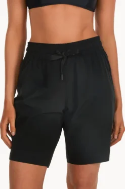 Boardshorts^Base Swim Plain Mid Boardshort Black