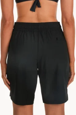 Boardshorts^Base Swim Plain Mid Boardshort Black