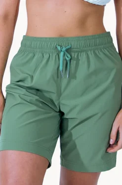 Boardshorts^Base Swim Plain Mid Boardshort Khaki