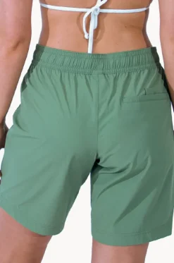 Boardshorts^Base Swim Plain Mid Boardshort Khaki