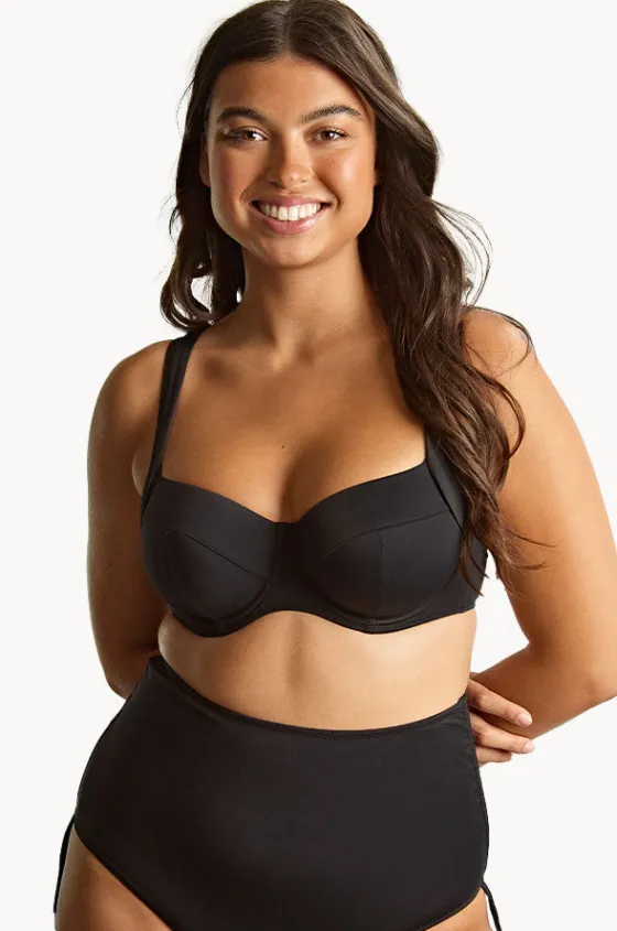 Bikini Tops^Panache Plain Olivia H Cup Full Bra Black
