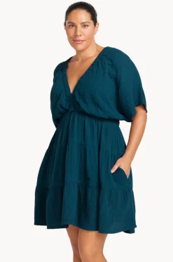 Dresses^Artesands Plain Pachelbel Short Dress Navy