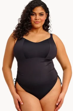 One Pieces^Elomi Swimwear Plain Sailing G Cup Adjustable Side One Piece BLACK
