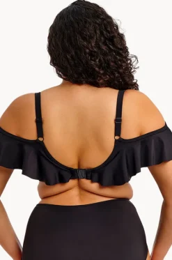 Bikini Tops^Elomi Swimwear Plain Sailing Gg Cup Ruffle Plunge Bra BLACK