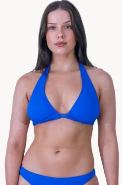 Bikini Tops^Base Swim Plain Support Tri Cobalt