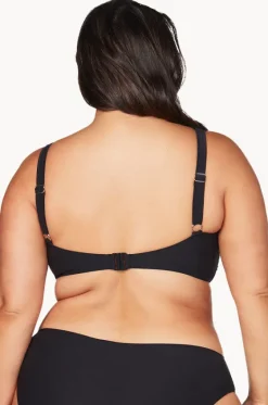 Bikini Tops^Artesands Plains Delacroix Cross Front Bra Black