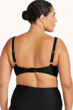 Bikini Tops^Artesands Plains Delacroix Cross Front Bra Black