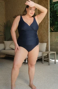 Tankini Tops^Artesands Plains Rembrant Tankini Separate Navy