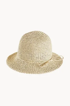 Hats^Acorn Poet Straw Crochet Hat Sand