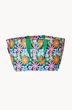 Beach Bags|Bags^Project Ten Pop Floral Oversized Tote Navy/multi