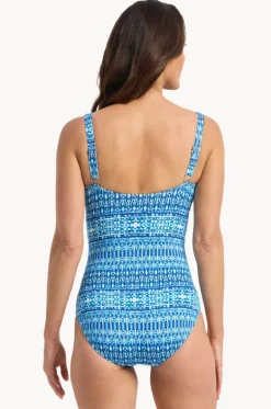 One Pieces^Jantzen Portugal Dd/e Cup Mesh Frill One Piece Navy