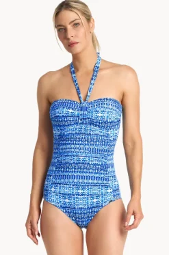 One Pieces^Jantzen Portugal Halter Bandeau One Piece Navy