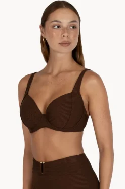 Bikini Tops^Baku Positano D/DD Cup Balconette Bra Mocha
