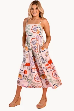 Dresses^Go Girl Positano Picnic Ellie Midi Dress Soft pink