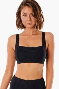 Bikini Tops^Rip Curl Premium Surf D/DD Cup Crop Black