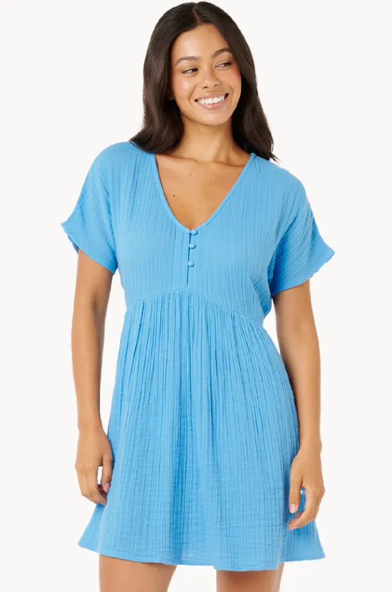 Dresses^Rip Curl Premium Surf Short Sleeve Dress Azure