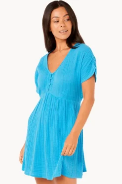 Dresses^Rip Curl Premium Surf Short Sleeve Dress Azure