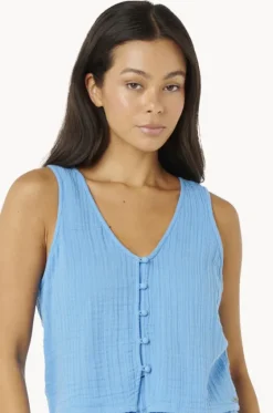 Tops^Rip Curl Premium Surf Top Azure