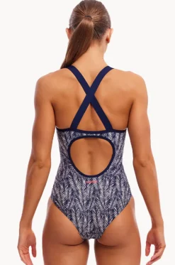 One Pieces^Funkita Pressure Palm Eclipse One Piece Navy/white