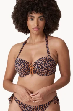 Bikini Tops^Prima Donna Punta Rata G Cup Balconette Bra Navy/Rust
