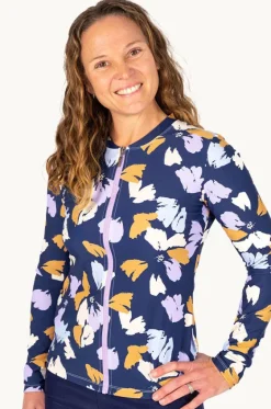 Rashies & Sunsuits^Babes In The Shade Purple Haze Suntop Purple/orange