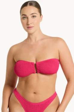 Bikini Tops^Bond-eye Recycled Blake Bandeau Raspberry