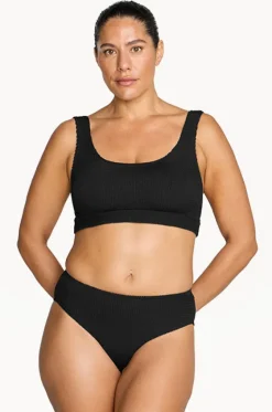 Bikini Sets^Artesands Recycled Kahlo Crop Set Black