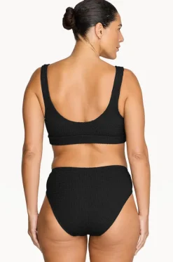 Bikini Sets^Artesands Recycled Kahlo Crop Set Black