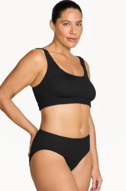 Bikini Sets^Artesands Recycled Kahlo Crop Set Black