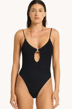 One Pieces^Bond-eye Recycled Ring Arden One Piece BLACK