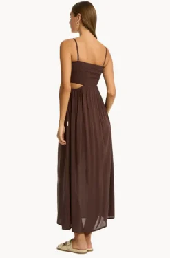 Dresses^Sea Level Resort Essentials Bandeau Dress Cocoa