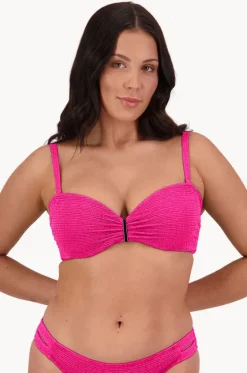 Bikini Tops^Moontide Retro Deco DD/E Cup Bandeau Hot pink