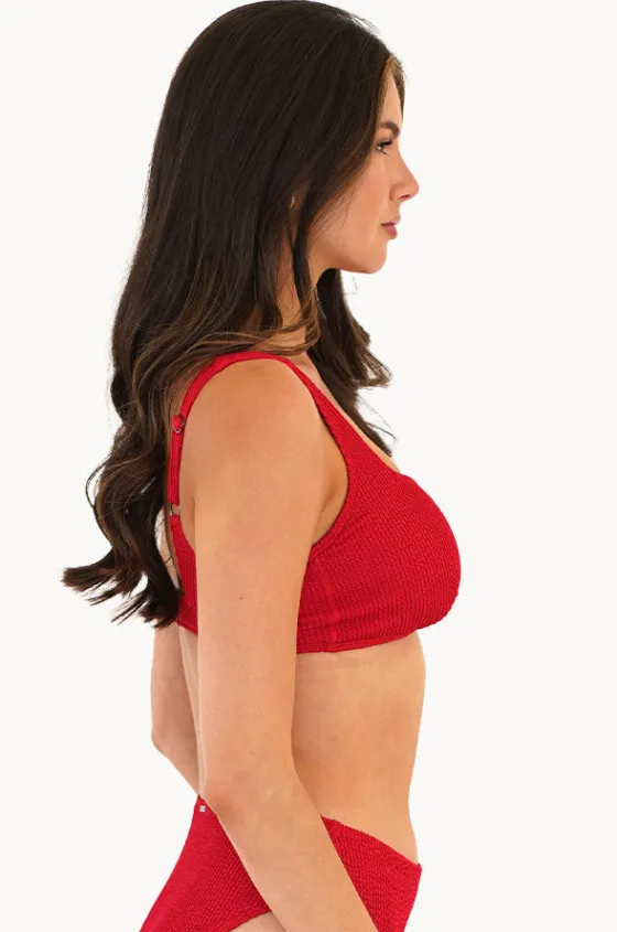 Bikini Tops^Moontide Retro Deco DD/E Cup Square Neck Bra Hibiscus