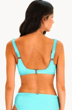 Bikini Tops^Moontide Retro Deco F/G Cup Square Neck Bra Aqua