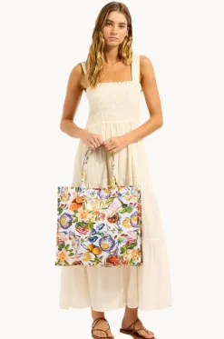 Beach Bags|Bags^Seafolly Riviera Coast Tote Bag WHITE