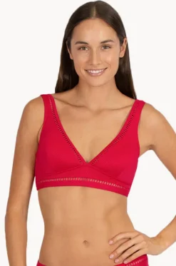 Bikini Tops^Baku Rococco D/DD Cup Longline Bralette Cherry