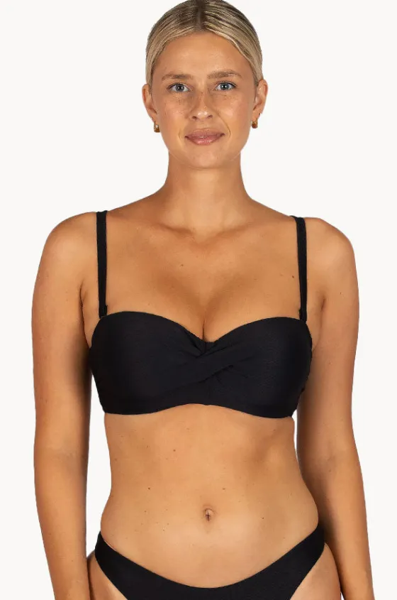 Bikini Tops^Baku Rococco D/DD Cup Twist Bandeau Nero