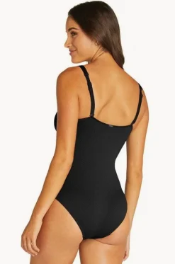 One Pieces^Baku Rococco D/E Cup Ring Front One Piece Nero